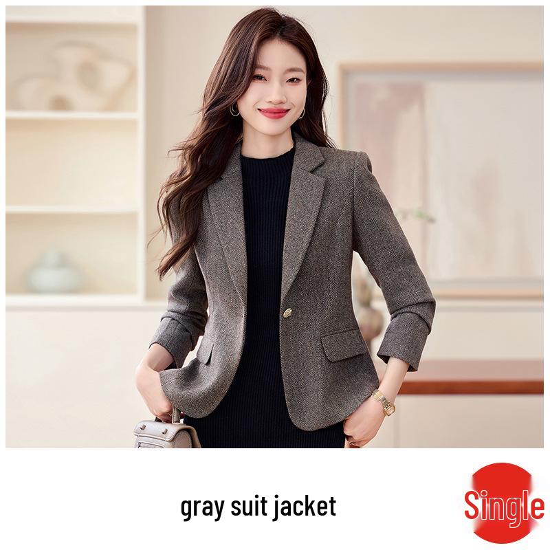 Women's Wool Casual Blazer Autumn Winter 2025 - Short European American Style