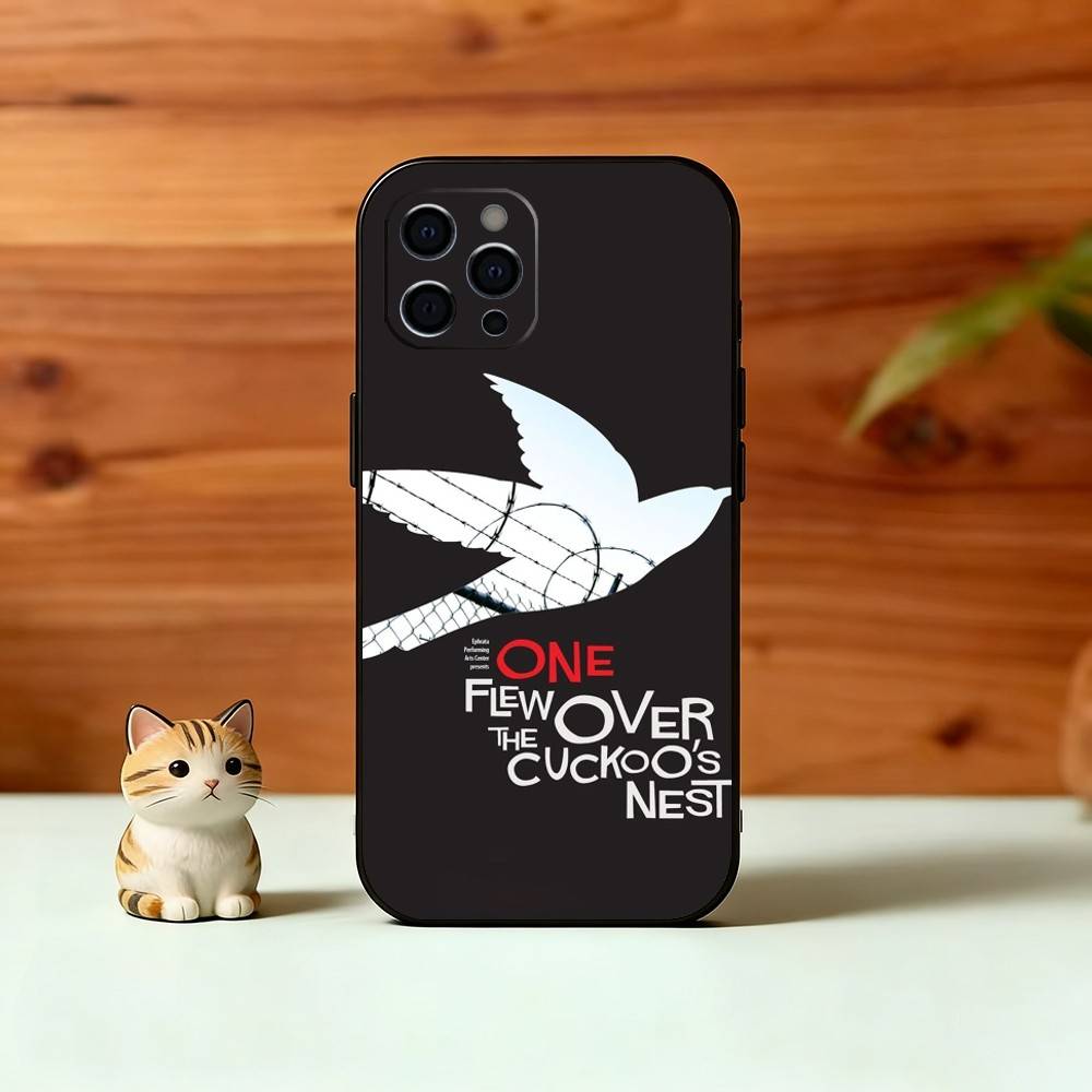 Cuckoo's Nest Movie Phone Case For iPhone 17,16,15,14,13,12,11 Plus,Pro Max,XS,Soft Silicone Black Cover