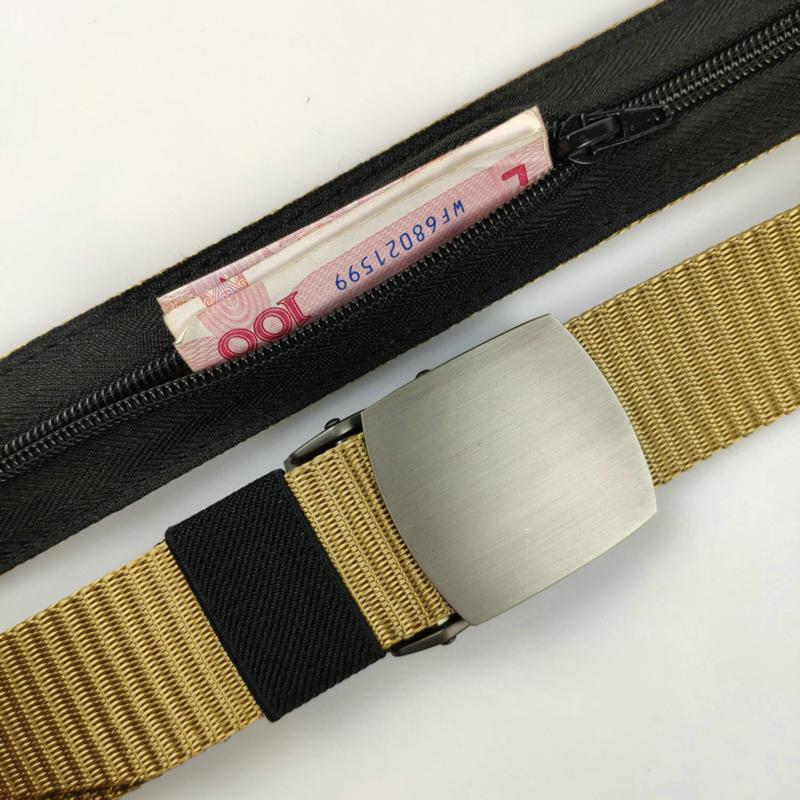 Ukryty Pas Biodrowy Przeciwkradzieżowy na Podróże Pasek DIY Pasek na Talii Saszetki na Pasek Portfel Pas do Ukrywania Pieniędzy Torba Długość 120cm