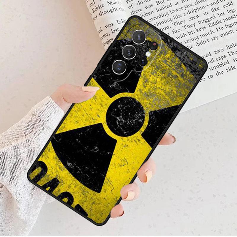 Nuclear Radiation Emblem Phone Case For Samsung Galaxy S25 S23 S30 S8 S21 S20 FE S24 S22 Note 10 20 S8 Plus lite Ultra