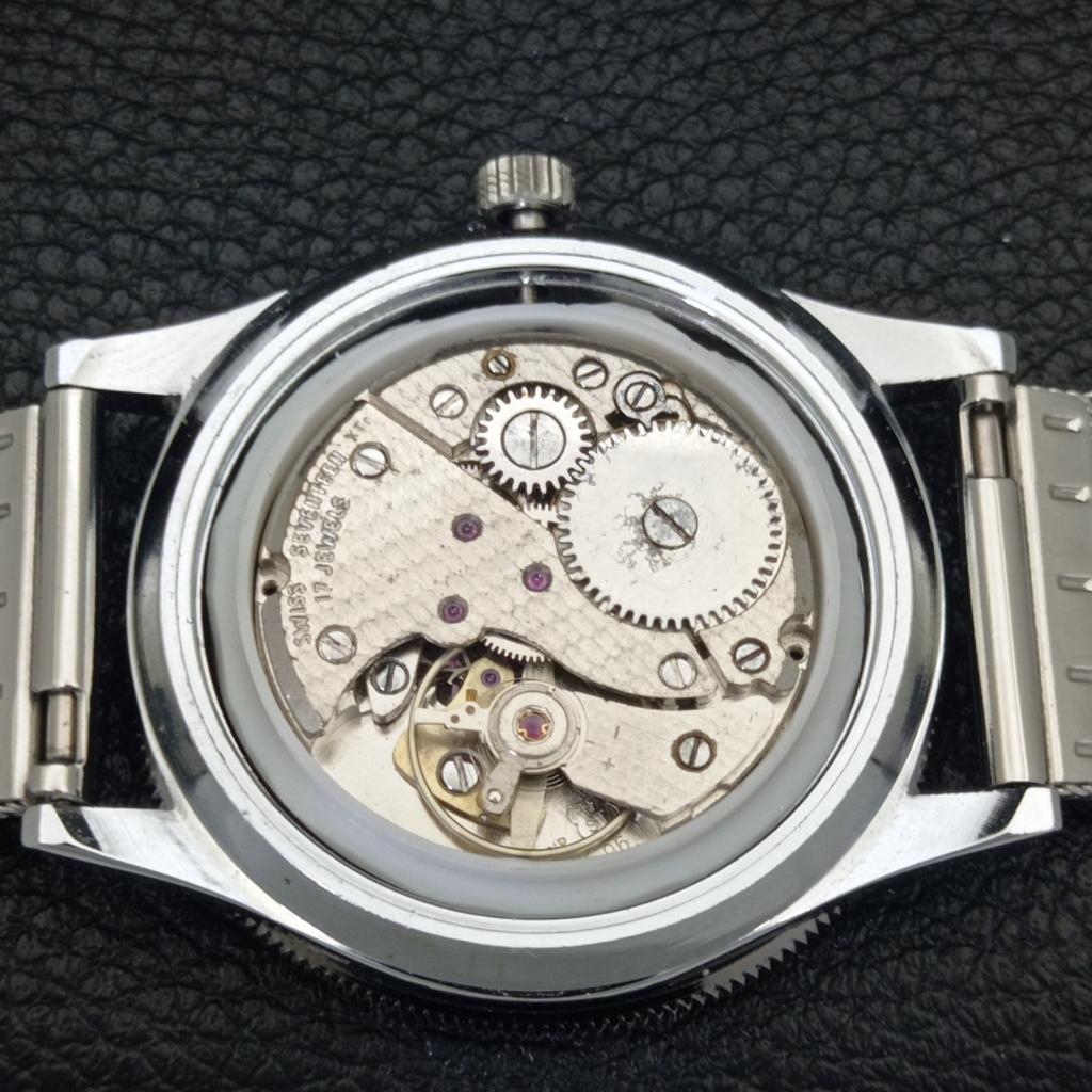 KÄSIÜLESKEERATAV VINTAGE TITUS SWISS MEESTE PÖÖRLEV BEZEL MUSTA NUMBRILAUAGA KELL a700261-5 R202-a700261