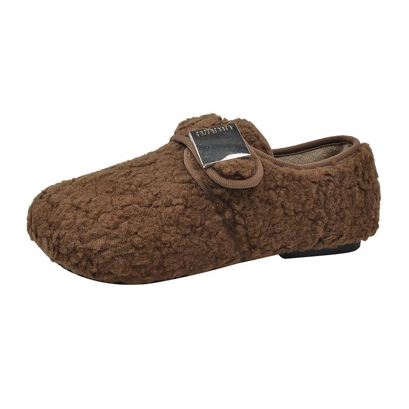 

Ретро хлопковые туфли Мао Мао на липучке, женские новые удобные и легкие хлопковые туфли Doudou на одной педали 40