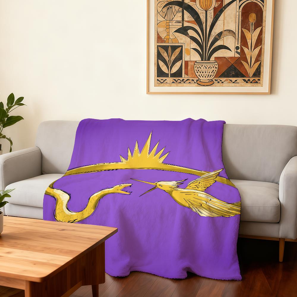

S-Sunrise on the Reaping Book Blanket Super Warm Comfortable Plush Throw Blanket Child Home Sofa Bedroom Gift 30x40in