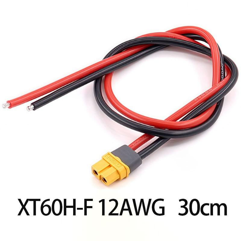1PC Amass XT60H 10cm/30cm12AWG XT60E-F XT60H Plug Extension CordHigh Current Battery Electric Adjustment Plug