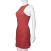 D189DS Chic Off-Shoulder Sleeveless Slim Fit Dress with Round Neckline.