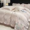 Pure Cotton Bedding Set  Light Luxury Comfortable Skin-friendly Breathable Sheets Quilt Cover Pillowcase