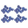 40pcs Polyhedral Dice Clear Numbers Waterproof Prevent Oxidation 12 Sided Dice Set for Game Teaching