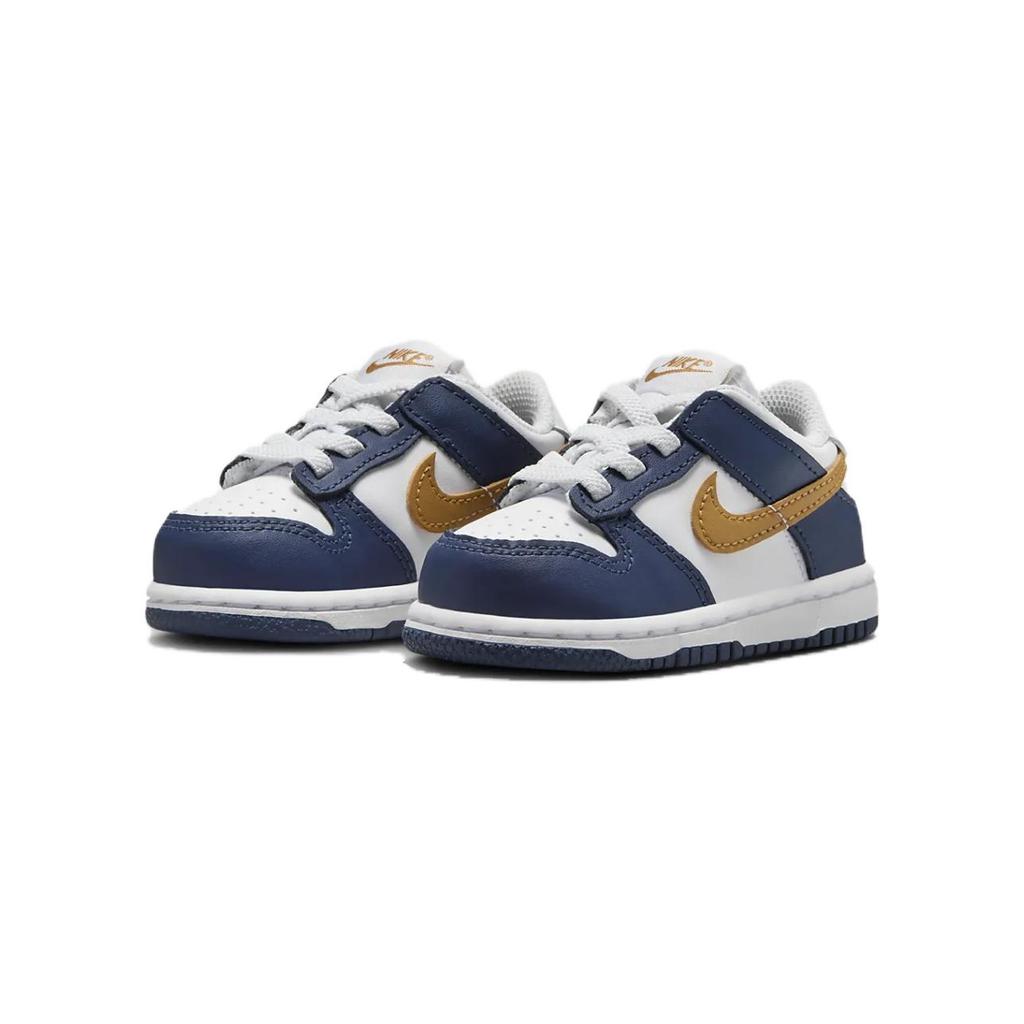 Nike Dunk Low TD Midnight Navy Wheat Baby Sneakers Blue White FB9107-111