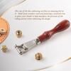 Craftsmanship Wood Handle Leather Press Wheel for Artistics Creation Comfortable Control and Long Time Use