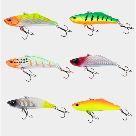 7CM/15.5G VIB Fishing Lure with Hooks Long Casting Hard Artificial Bait Freshwater Saltwater Trout Bass Walleye Fishing Accessories