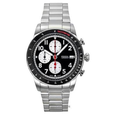 Sport Tourer Cronografo Acciaio Inossidabile Quadrante Nero Quarzo FS6045 Orologio da Uomo