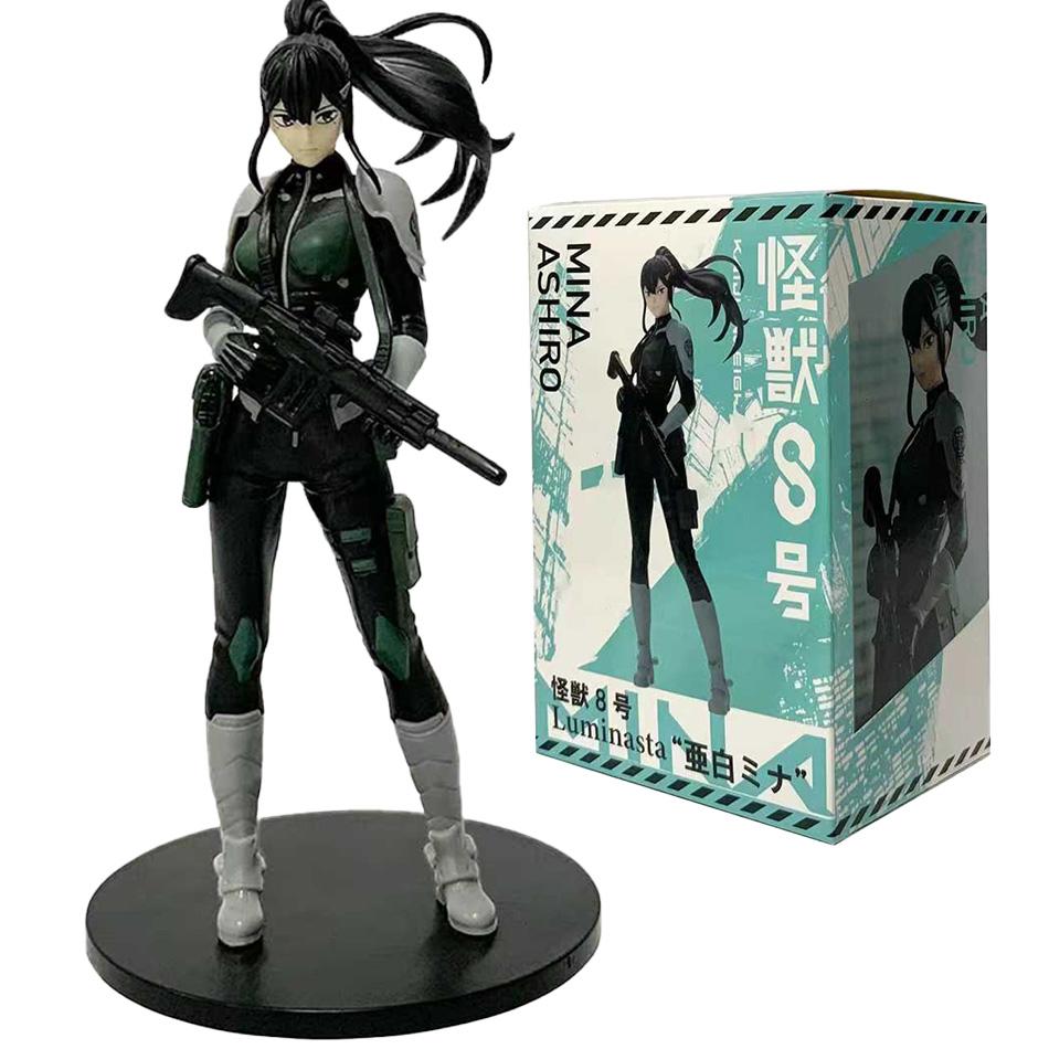 8-19Cm In Stock Amine Kaiju No. 8 Figure Kafka Hibino Mina Ashiro Skeleton Creative Pvc Model Toys Kids Action Statue Doll Gifts