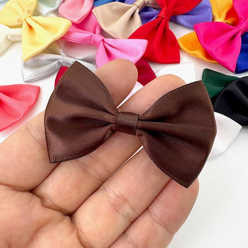 4x6 Cm Polyester Ribbon Bow, Ready Stock - Solid Color Waist Wrap Accessory