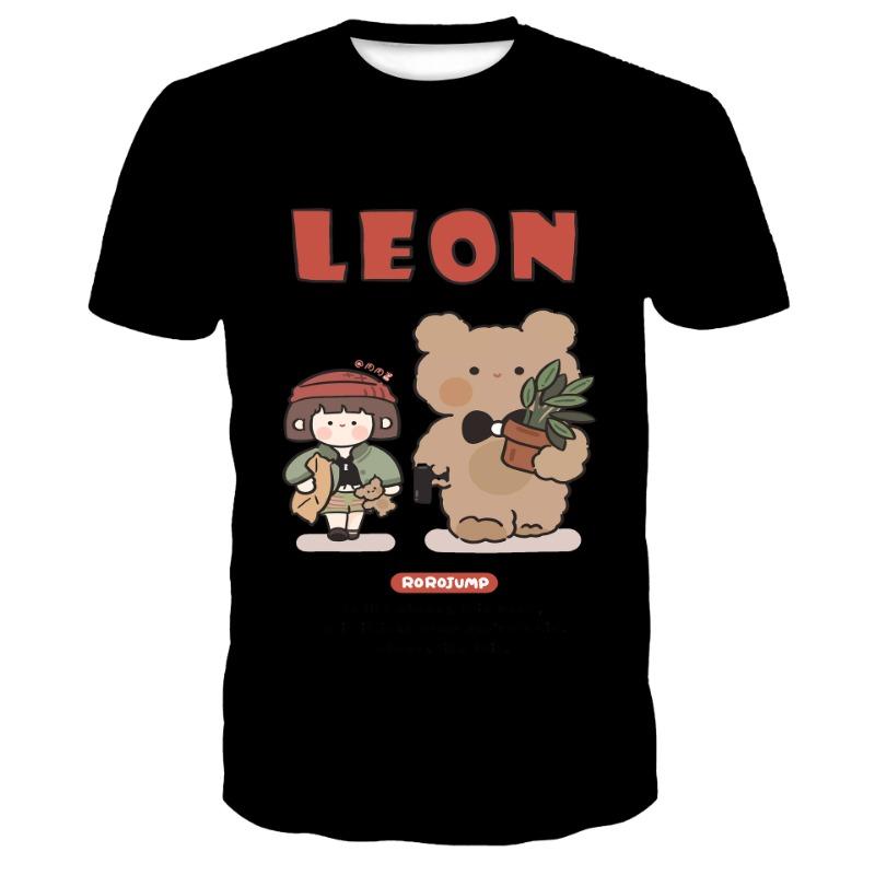 Summer Men's T-shirt 3D Printed Raccoon Fashion Casual Round Neck Short Sleeved T-shirt Youth T-shirt Top