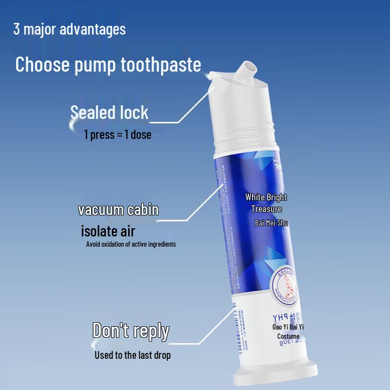 Dr. Dental Crystal Brightening Pump Toothpaste (2-Pack)