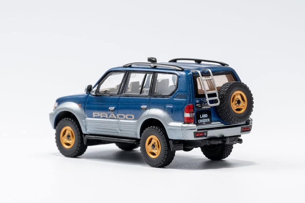 Gaincorp Products 1/64 Toyota Land Cruiser Prado 90 - LHD Light Facelift Blue (Finished Model)