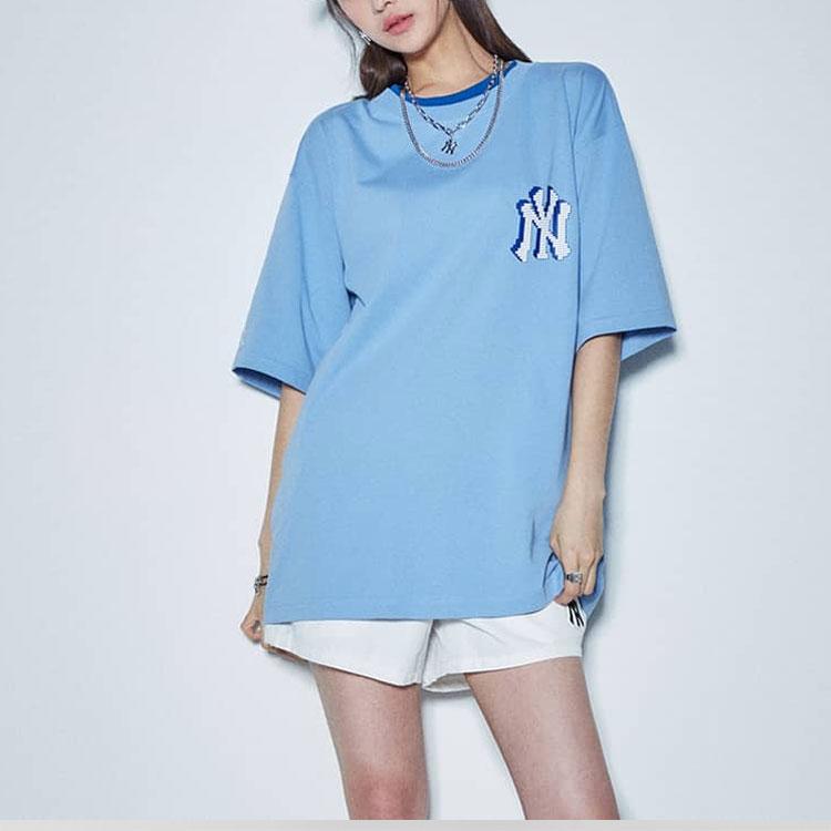 New MLB Set-in Sleeve T-Shirt Unisex Blue 31TSN5131-50S