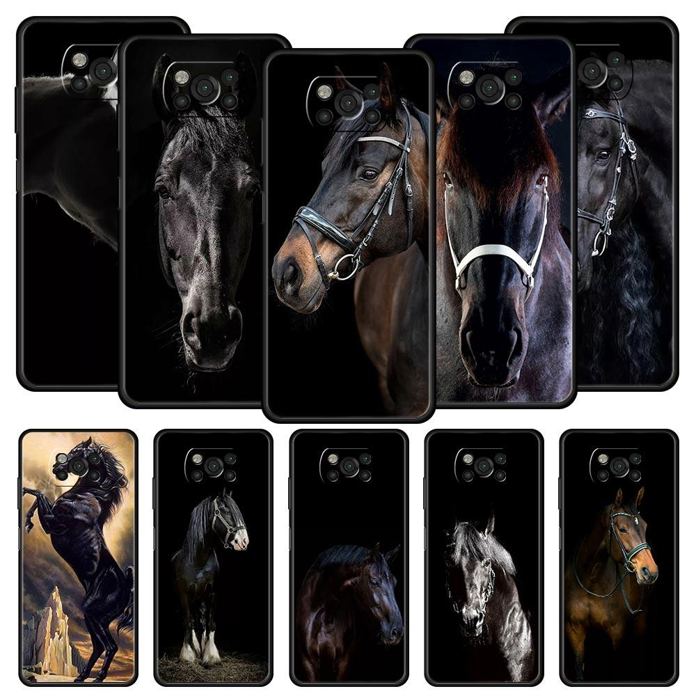 

Running Horse Wild Animals Phone Case For For Xiaomi Poco X6 X5 Pro X4 X3 NFC F5 Pro F4 F3 GT M5 M4 Pro 5G M3 C51 C50 C55 Cover
