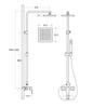 MODERN VARIUM black shower set with Besco thermostat