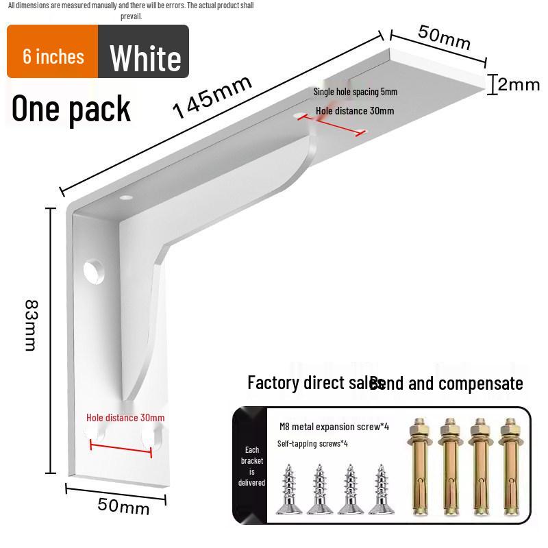 Heavy Duty Stainless Steel Right Angle Wall Shelf Bracket Standard