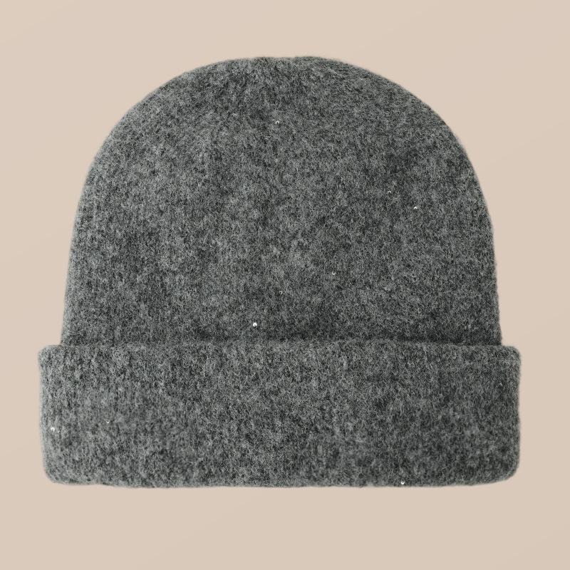 

Starry Sky Hat Women s Double Layer Thickened Soft Comfortable Knitted Hat Women s Big Head Circumference Warm Ear Protection Wool Hat