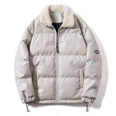 Mens Winter Thick Hooded Cotton Padded Jacket Loose Fit Streetwear Casual Coat Youth