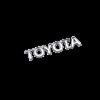 For Toyota RAV4 Corolla Camry Prado Crown REIZ CHR LAND CRUISER 3D emblem stickers front and rear car logo modification