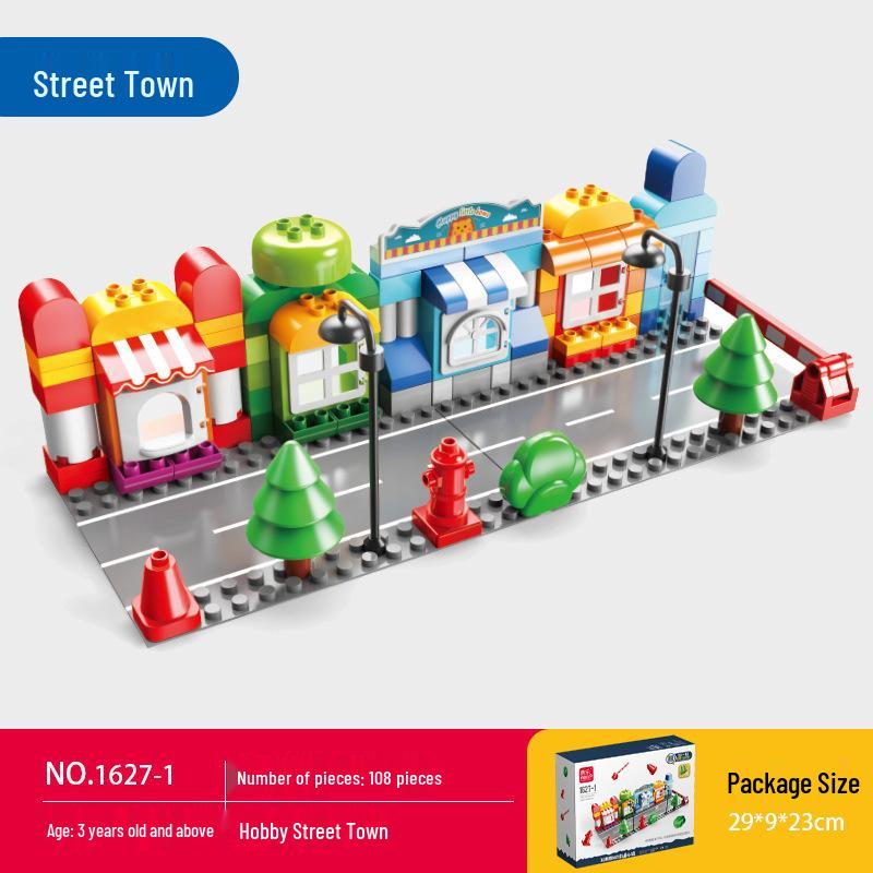 Feile Building Blocks Car Model & Street Scene Toy for Kids