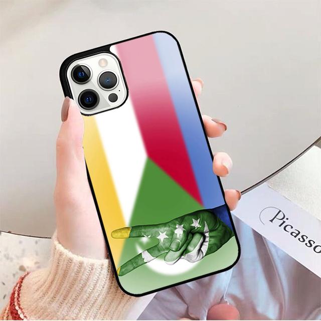 

Comoros Flag Phone Case For iPhone 17 Air 14 13 12 16Pro Max 15 Plus Max Cover Shell coque iPhone 14