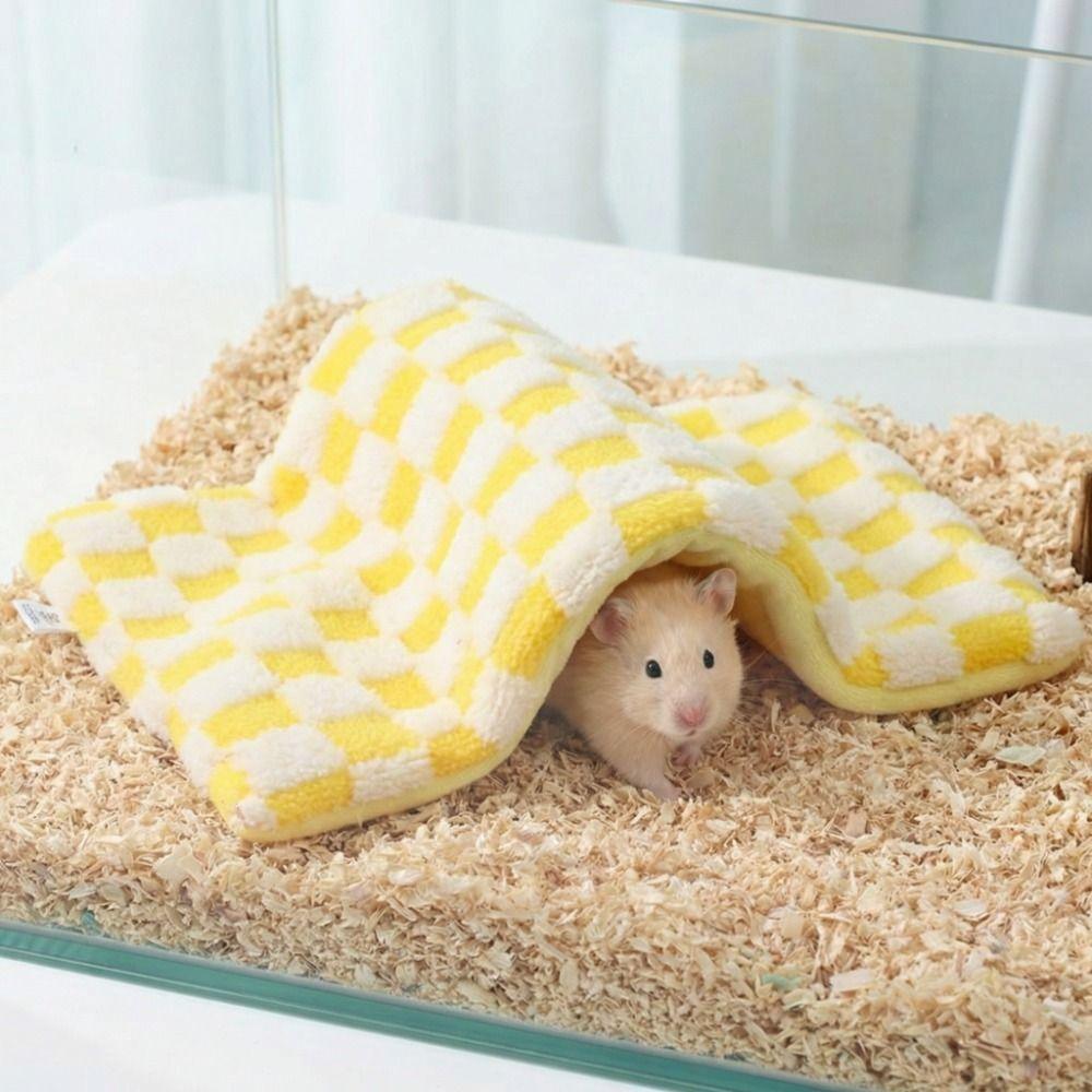 Warm Guinea Pig Tunnel Pad Foldable Pet Cave Nest Comfortable Hamster Cotton Mat  Cage Accessory