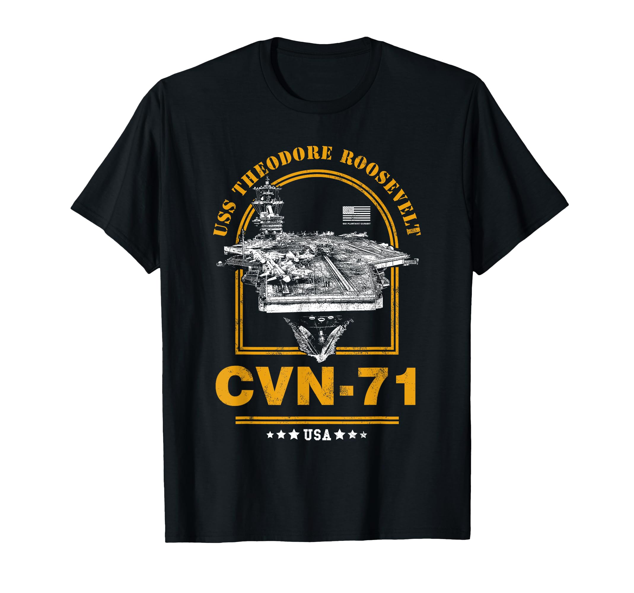

US Navy Aircraft Carrier Theodore Roosevelt Theodore CVN-71 (USS Roosevelt) T-Shirt чёрный