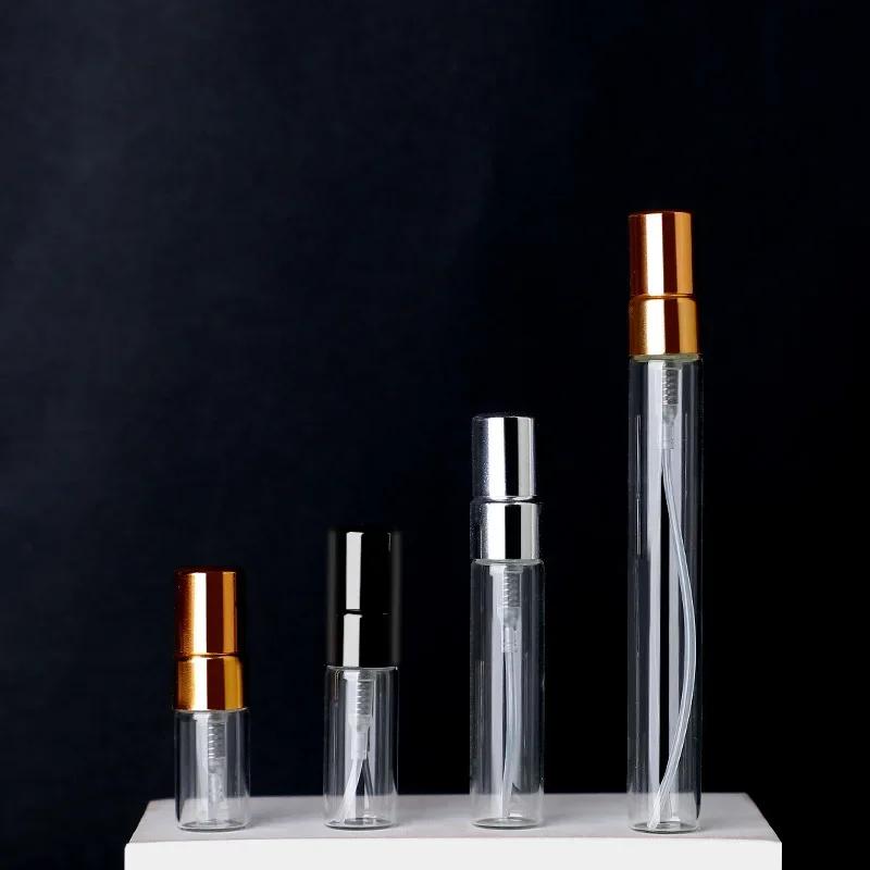 2ml 3ml 5ml 10ml Clear Portable Mini Perfume Refill Glass Atomizing Bottle Spray Empty Cosmetics Bottle Sample Test Tube Vials