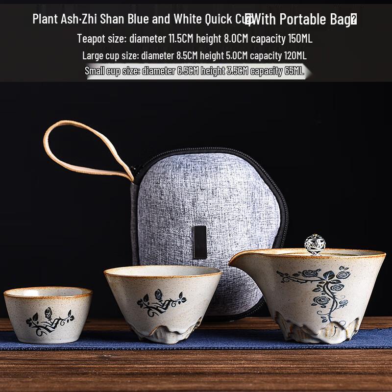 Ailan Huijia Retro Portable Ceramic Tea Set