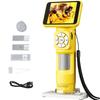 Handheld Digital Microscope 2.8 Inch IPS Screen Rechargeable Portable Digital Magnifying Glass with 8 LED Lights