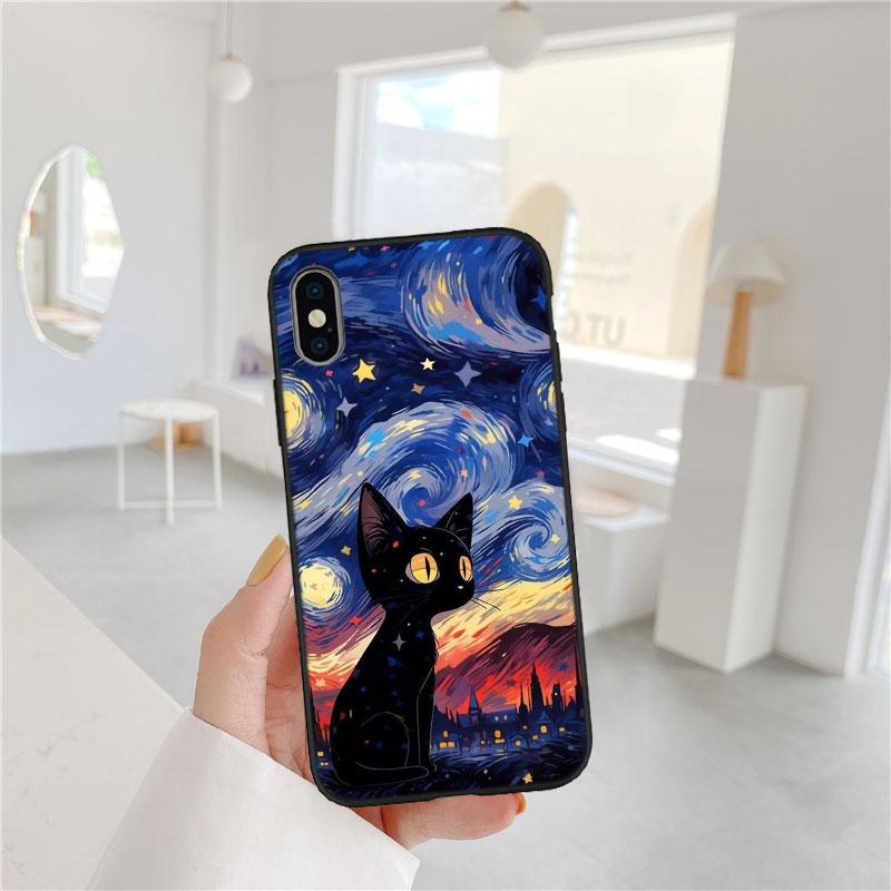 FM15 Cat Kitten Meow Soft Shell Phone Case for Xiaomi Poco C40 C50 C51 C55 C65 C71 C75 F3 F5 F6 F7 M2 M3 Pro Ultra