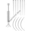 Taper Insertion Pin Tool Internal Thread Piercing For Tragus Lip Nose Piercing Stretching Tool Jeweler's Pick Up Tool