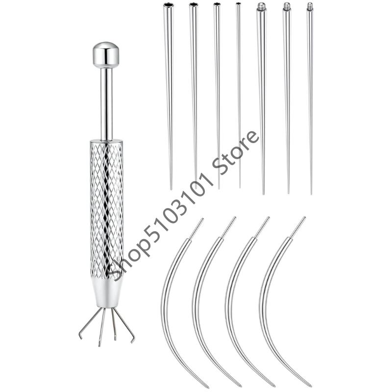 Taper Insertion Pin Tool Internal Thread Piercing For Tragus Lip Nose Piercing Stretching Tool Jeweler's Pick Up Tool