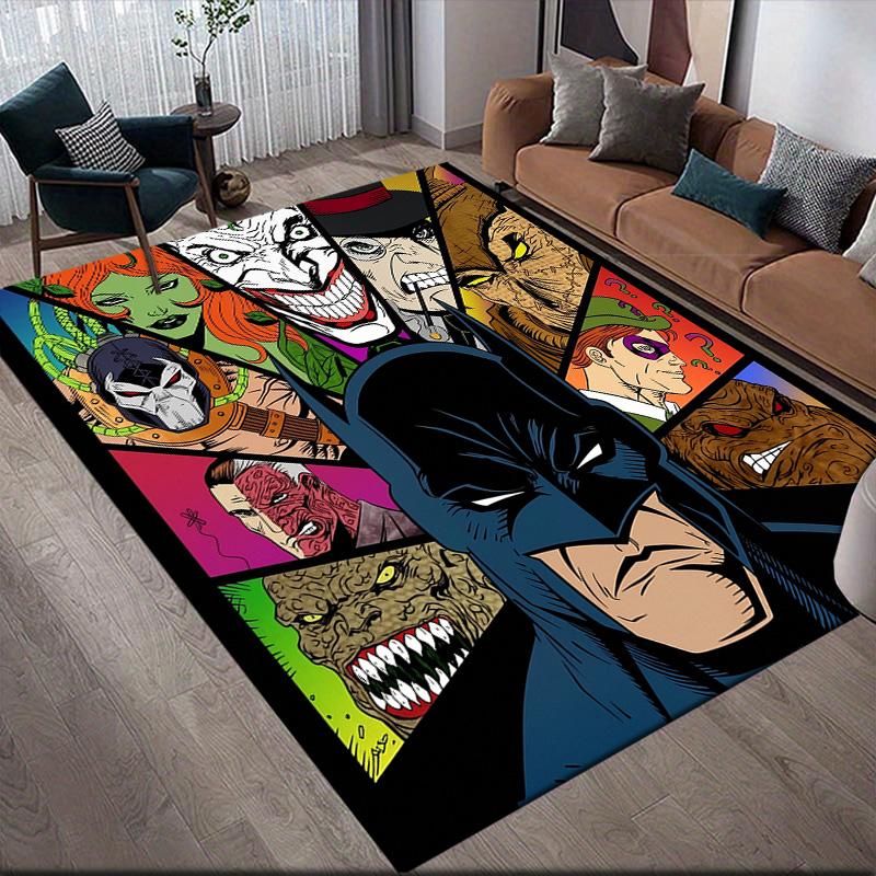 

Batman Characters Anti-Slip Floor Mat, Rectangular Carpet for Living Room Decor 60x90cm