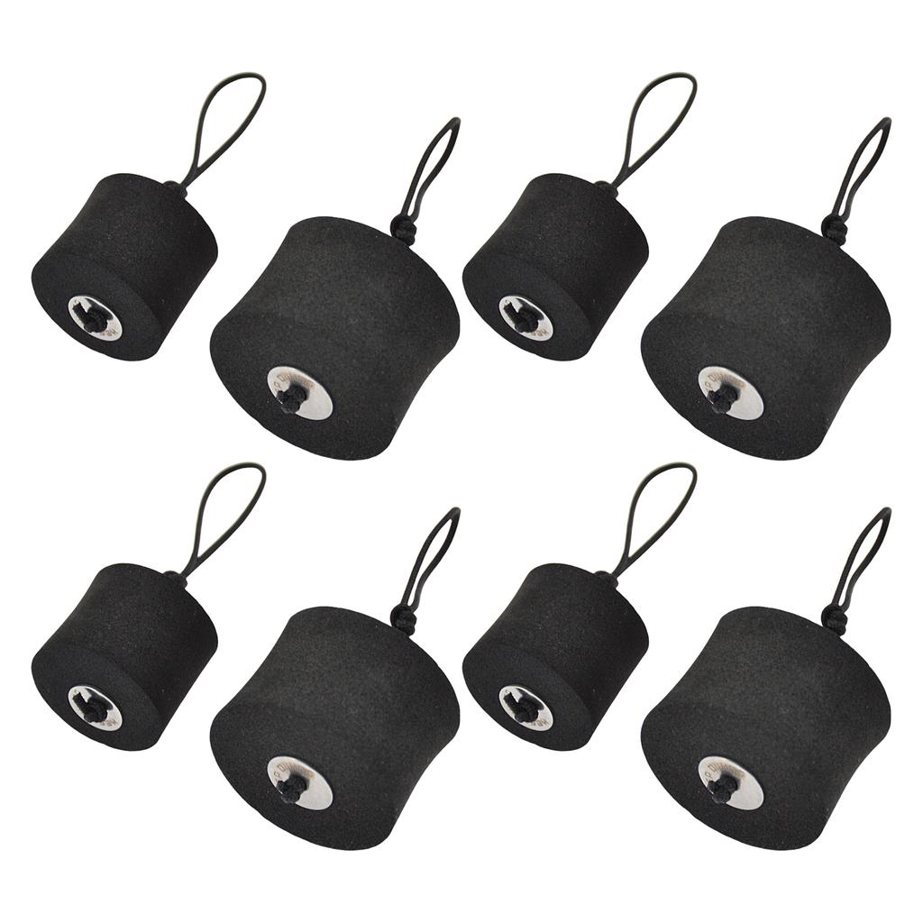 4Pcs Kayak Scupper Plugs Set High Elasticity Kayak Scupper Plug Drain Holes Stopper Bung with Lanyard Kayak Accessories