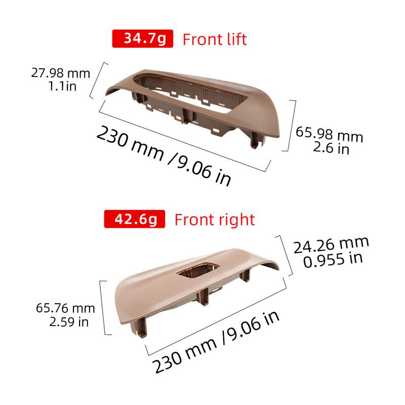 For Mercedes Benz E-Class W213 2016- Door Trim Panel Handle Car Interior Handle Inner Door Armrest Panel Pull Trim Cover