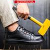 plastic toe safety boots black leather electrician work shoes men waterproof sneakers anti puncture soft safety shoes for man