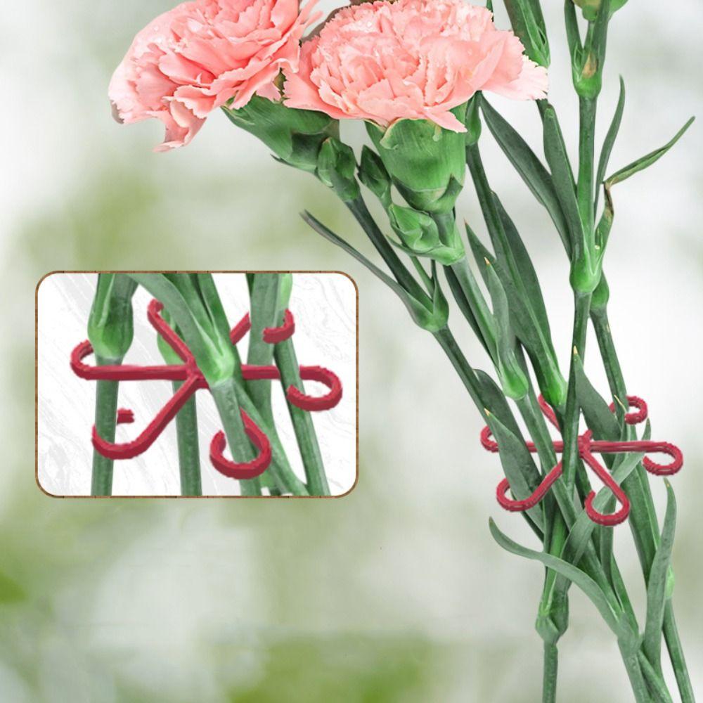 4pcs Double Plant Stem Folding Frame Efficient Plant Stem Holder  Climbing Plants To Grow Upright