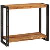 Console Table with Shelf Brown 90 X 33 X 75 Cm Solid Mango Wood