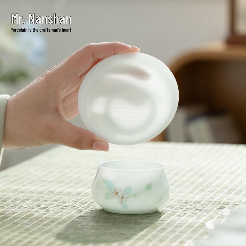 Nanshan Xiansheng Ceramic Gongfu Tea Strainer