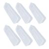 6PCS Rectangular Clear Storage Containers Stackable Refrigerator Organizer Bins for Onions Cilantro Garlic Pasta Eggs