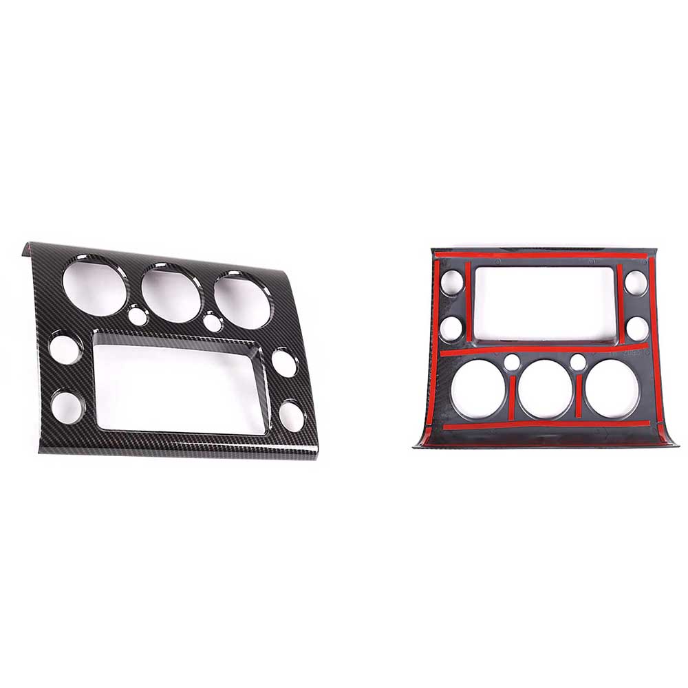 Carbon Fiber Style Dash Navigation Panel Cover Trim For 07-21 Toyota FJ Cruiser