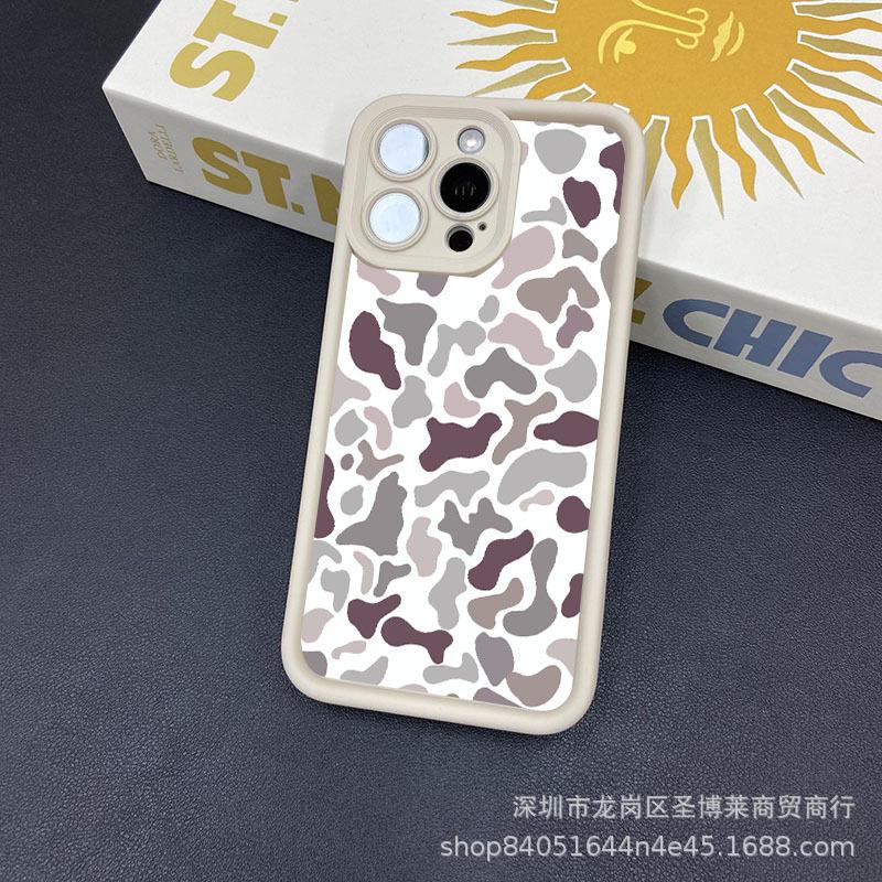 Retro leopard print applies to Apple 17promax mobile phone case iPhone16/15 emery 14/13 protective case 11