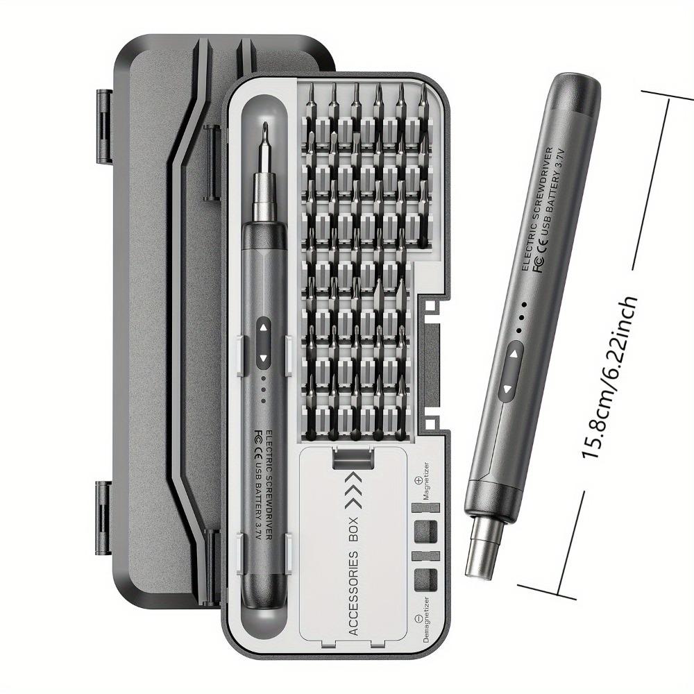 46-in-1 Rechargeable Electric Screwdriver Set with High Torque, Quiet & Portable for Home & Workshop Use