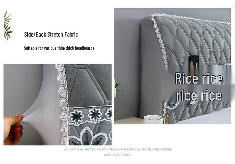 2025 New Style Elastic Headboard Slipcover: Soft Pack Backrest & Dust Cover