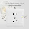 DELIXI Surface-Mounted Five-Hole Socket with TV and Computer Plug for Exposed Wiring